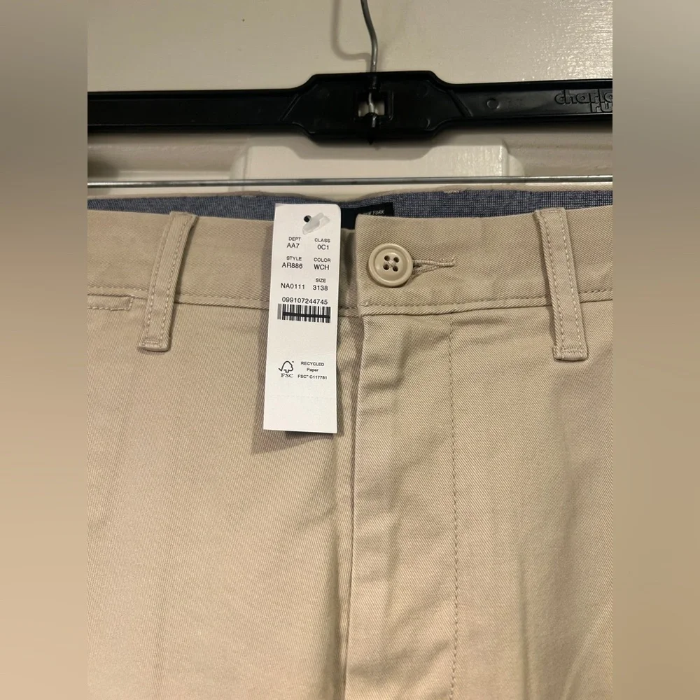 NWT J.Crew Men's 770 Straight Fit Stretch Chino Pant Khaki Size 31x38